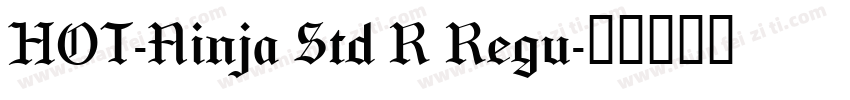 HOT-Ninja Std R Regu字体转换